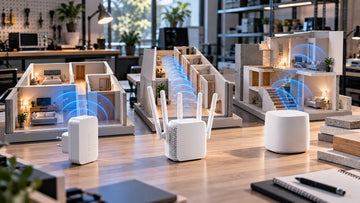 Trois types de répéteurs WiFi testés dans différents environnements miniatures