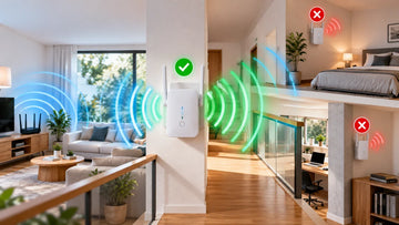 Meilleur emplacement d’un répéteur WiFi entre la box et la zone mal couverte